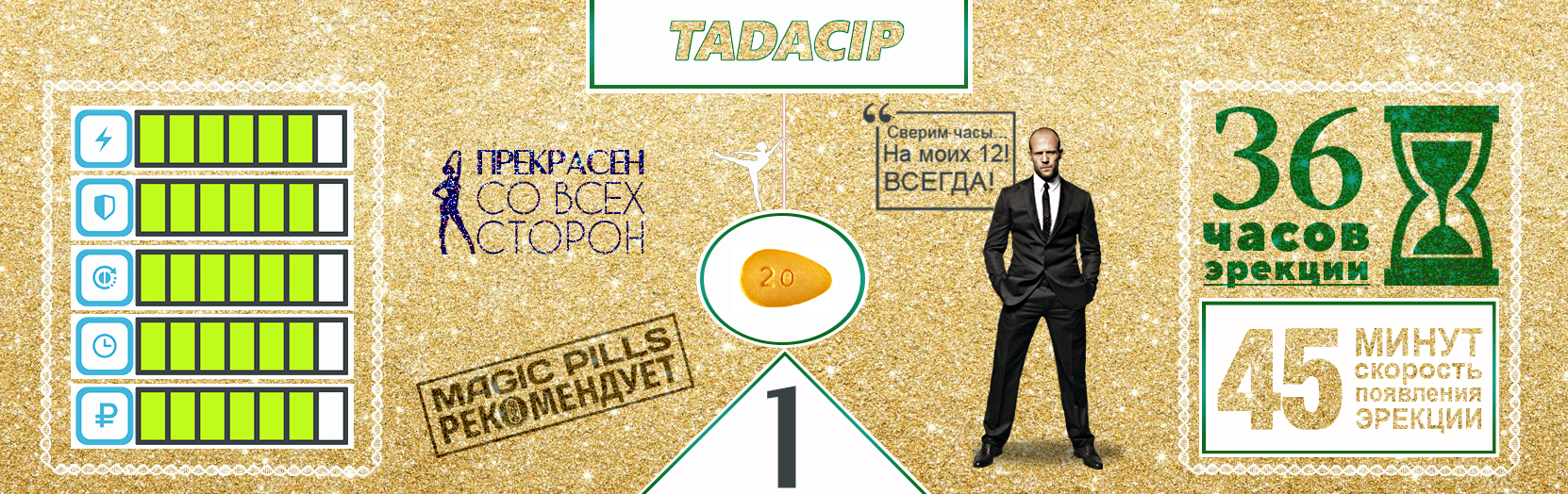 Лучший дженерик для потенции - Tadacip