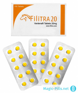 Таблетки Filitra 20 mg в упаковке 1