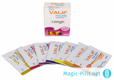 Таблетки дженерик Левитры гель Valif Oral Jelly 1